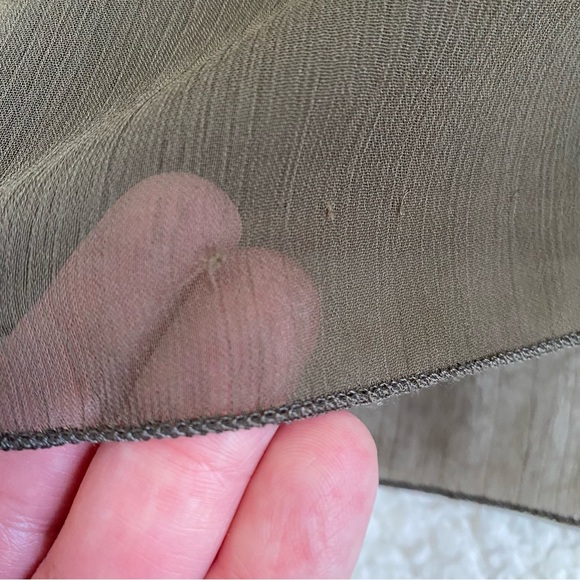 ZARA Green Tiered Ruffle Flowy Shift Dress S - Picture 6 of 9